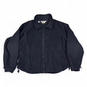 Columbia Fleece Jacket Women’s M Black Outdoor Zip Up Warm Layer